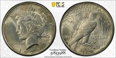 1934-D $1 MS63