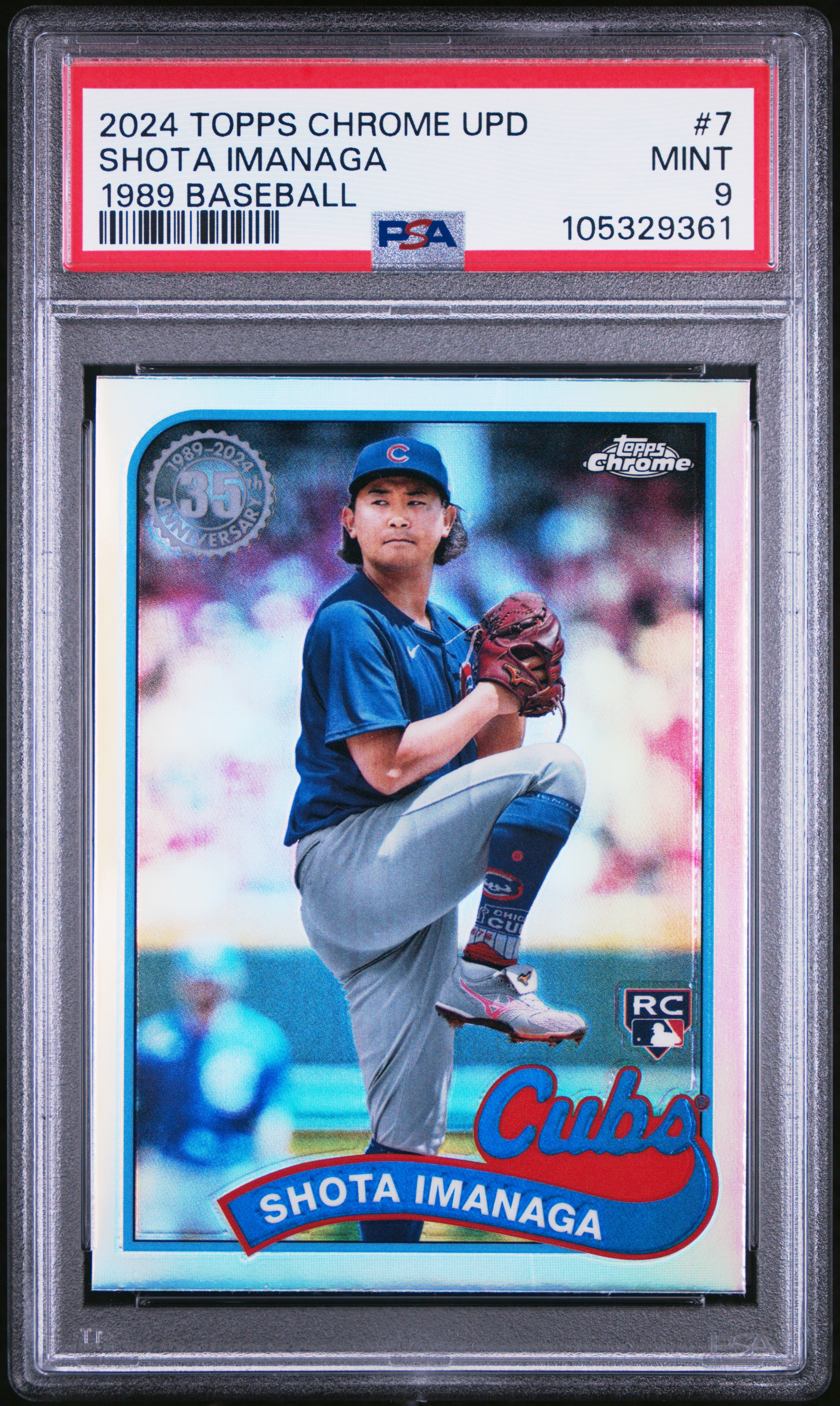 2024 Topps Chrome Update 1989 Topps Baseball Shota Imanaga #7 Mint 9 front