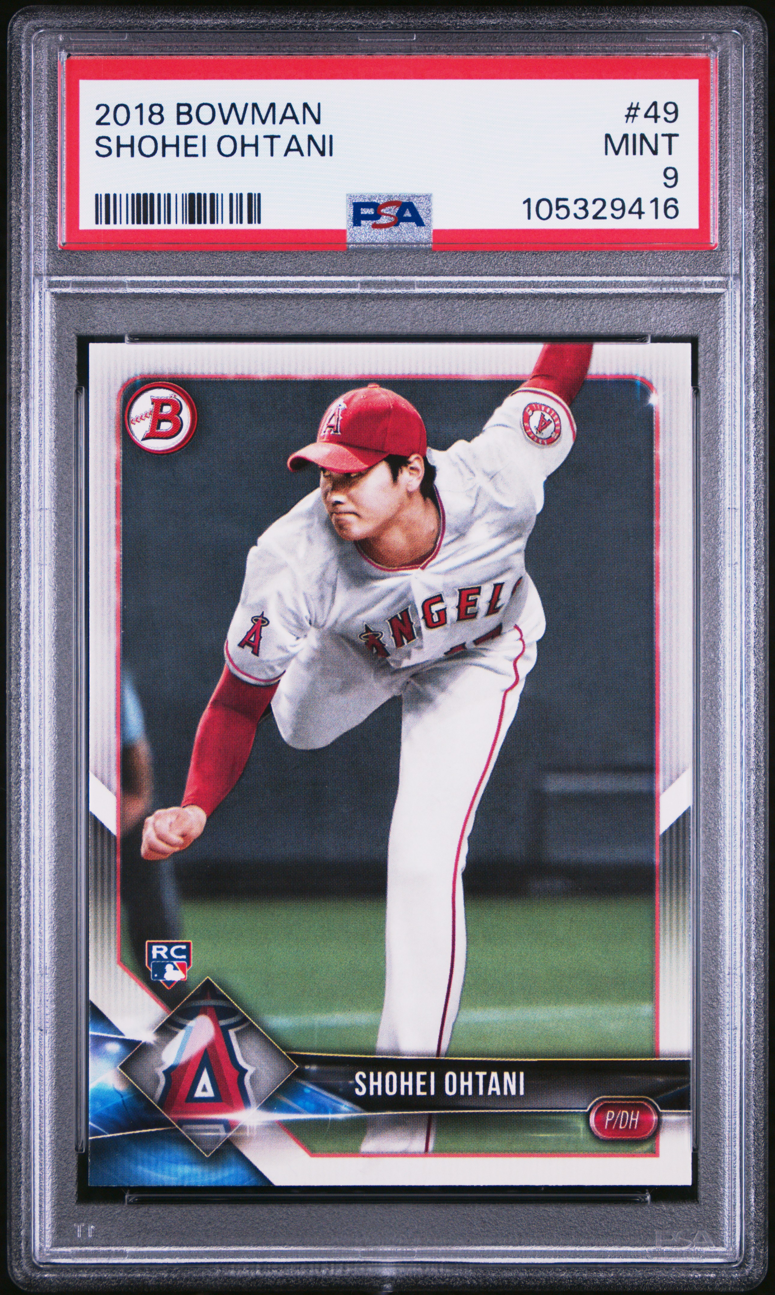 2018 Bowman Shohei Ohtani #49 Mint 9 front