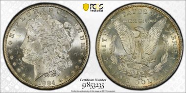 1884-CC $1 MS62