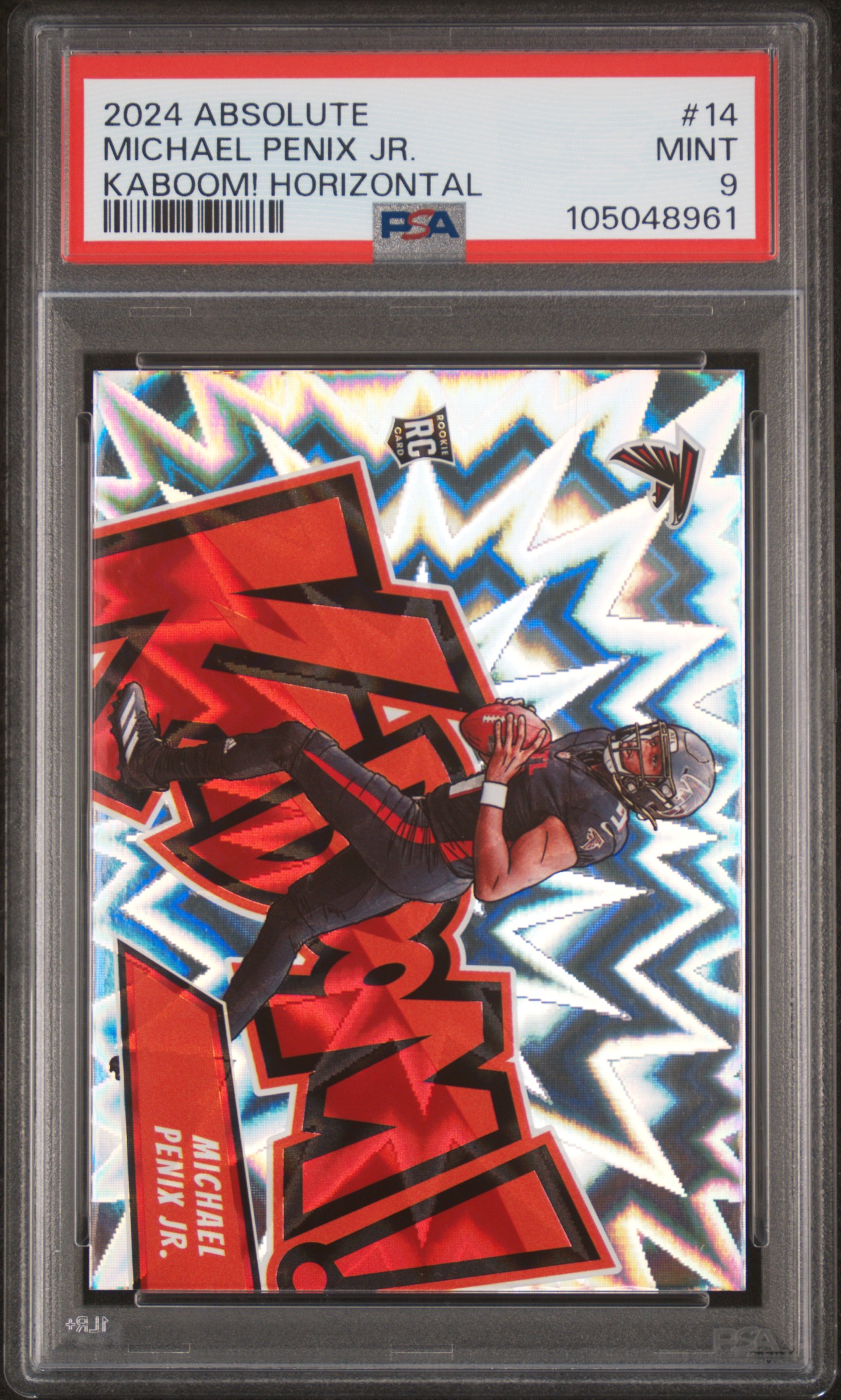 2024 Panini Absolute Kaboom! Horizontal Michael Penix Jr. #14 Mint 9 front