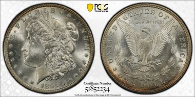 1891-O $1 MS64