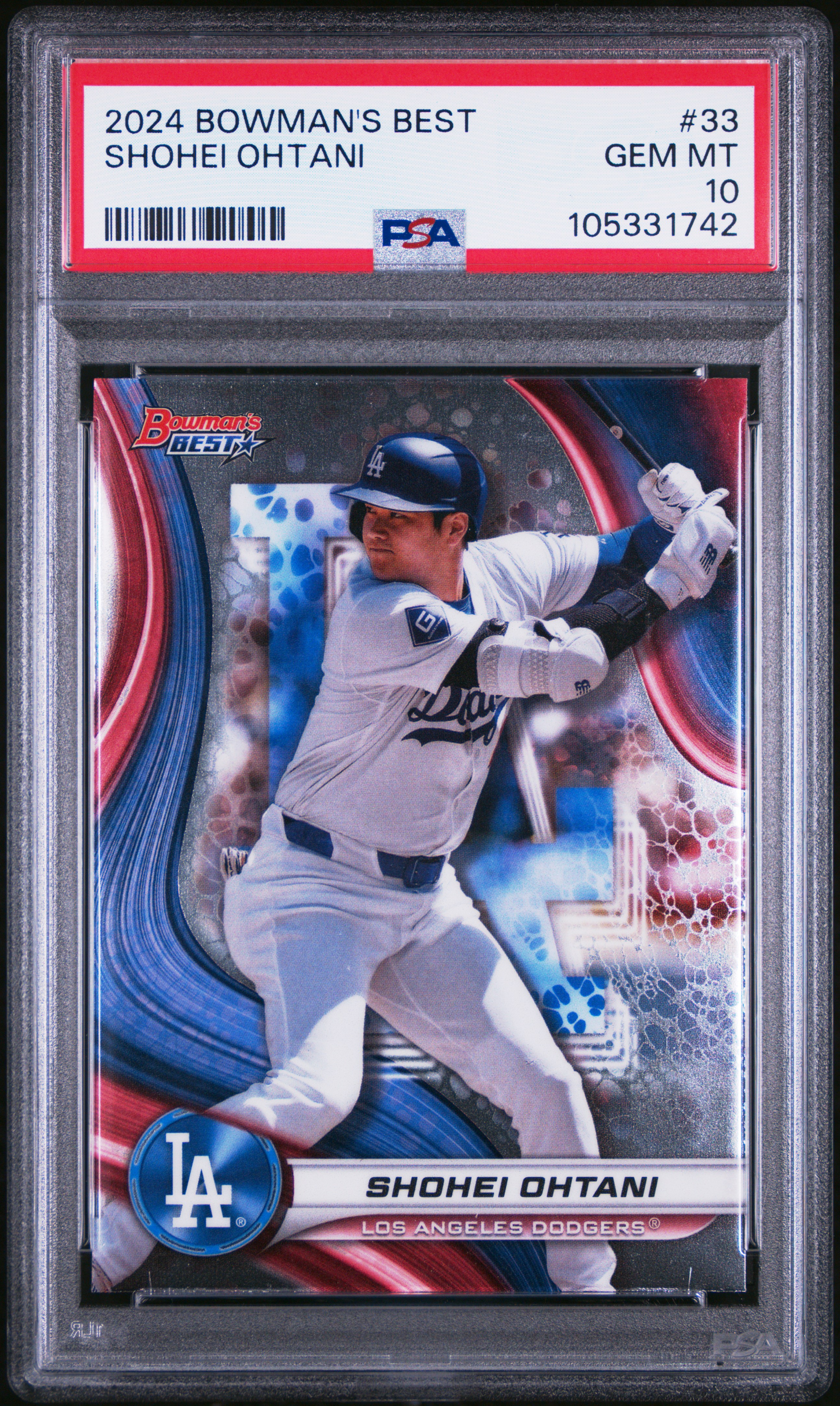 2024 Bowman's Best Shohei Ohtani #33 Gem Mt 10 front