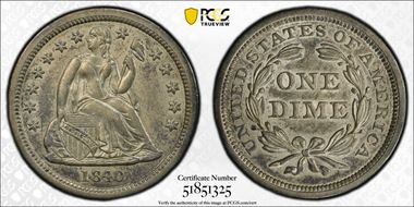 1840 10C Drapery AU55