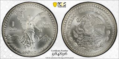 1995-Mo Onza Libertad Ag MS69