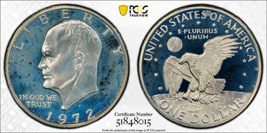 1972-S $1 Silver PR68DCAM