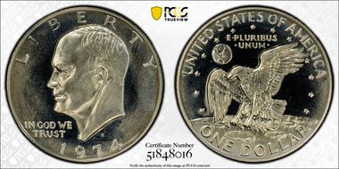 1974-S $1 Silver PR68CAM