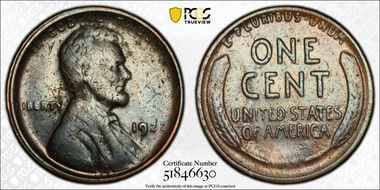 1922-D 1C Weak D VF30BN