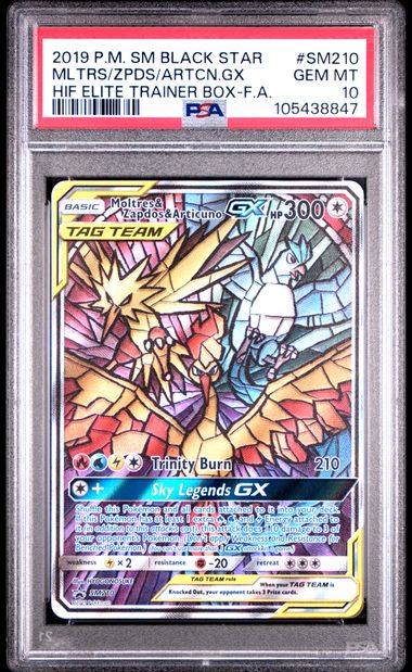2019 Pokemon Sm Black Star Promo Mltrs/Zpds/Artcn.gx #Sm210 (Hif Elite Trainer Box-F.a.) Gem Mt 10 front