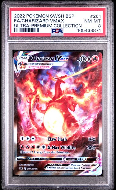 2022 Pokemon Swsh Black Star Promo Fa/Charizard Vmax #261 (Ultra-Premium Collection) Nm-Mt 8 front