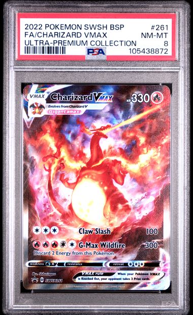 2022 Pokemon Swsh Black Star Promo Fa/Charizard Vmax #261 (Ultra-Premium Collection) Nm-Mt 8 front