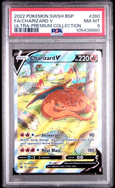 2022 Pokemon Swsh Black Star Promo Fa/Charizard V #260 (Ultra-Premium Collection) Nm-Mt 8 front