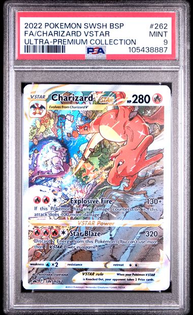 2022 Pokemon Swsh Black Star Promo Fa/Charizard Vstar #262 (Ultra-Premium Collection) Mint 9 front