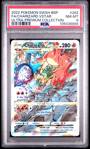 2022 Pokemon Swsh Black Star Promo Fa/Charizard Vstar #262 (Ultra-Premium Collection) Nm-Mt 8 front