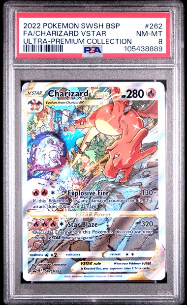 2022 Pokemon Swsh Black Star Promo Fa/Charizard Vstar #262 (Ultra-Premium Collection) Nm-Mt 8 front