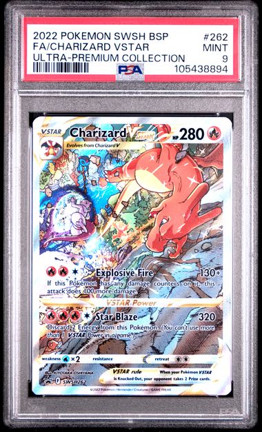 2022 Pokemon Swsh Black Star Promo Fa/Charizard Vstar #262 (Ultra-Premium Collection) Mint 9 front