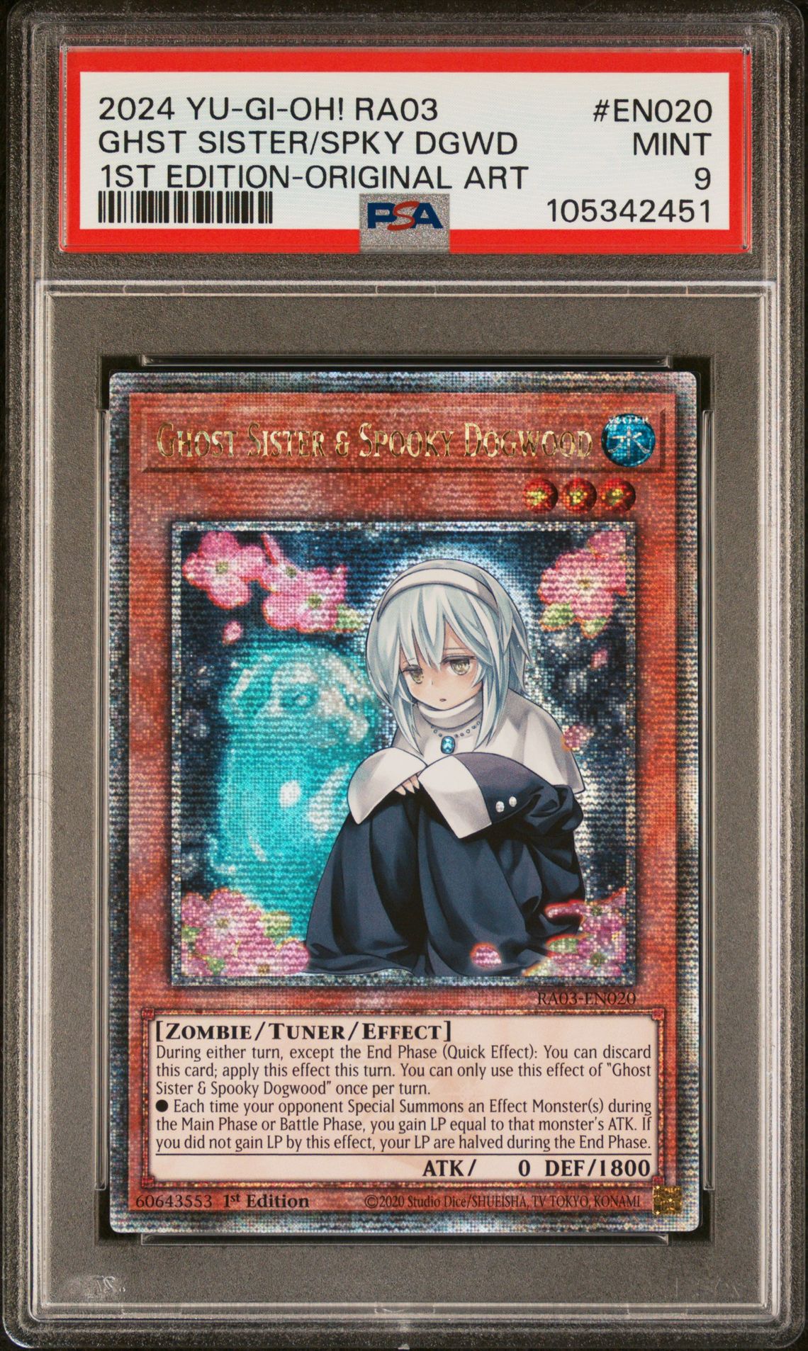 2024 Yu-Gi-Oh! YU-GI-OH! RA03-QUARTER CENTURY BONANZA 1ST EDITION-ORIGINAL ART #EN020 Ghst Sister/Spky Dgwd front
