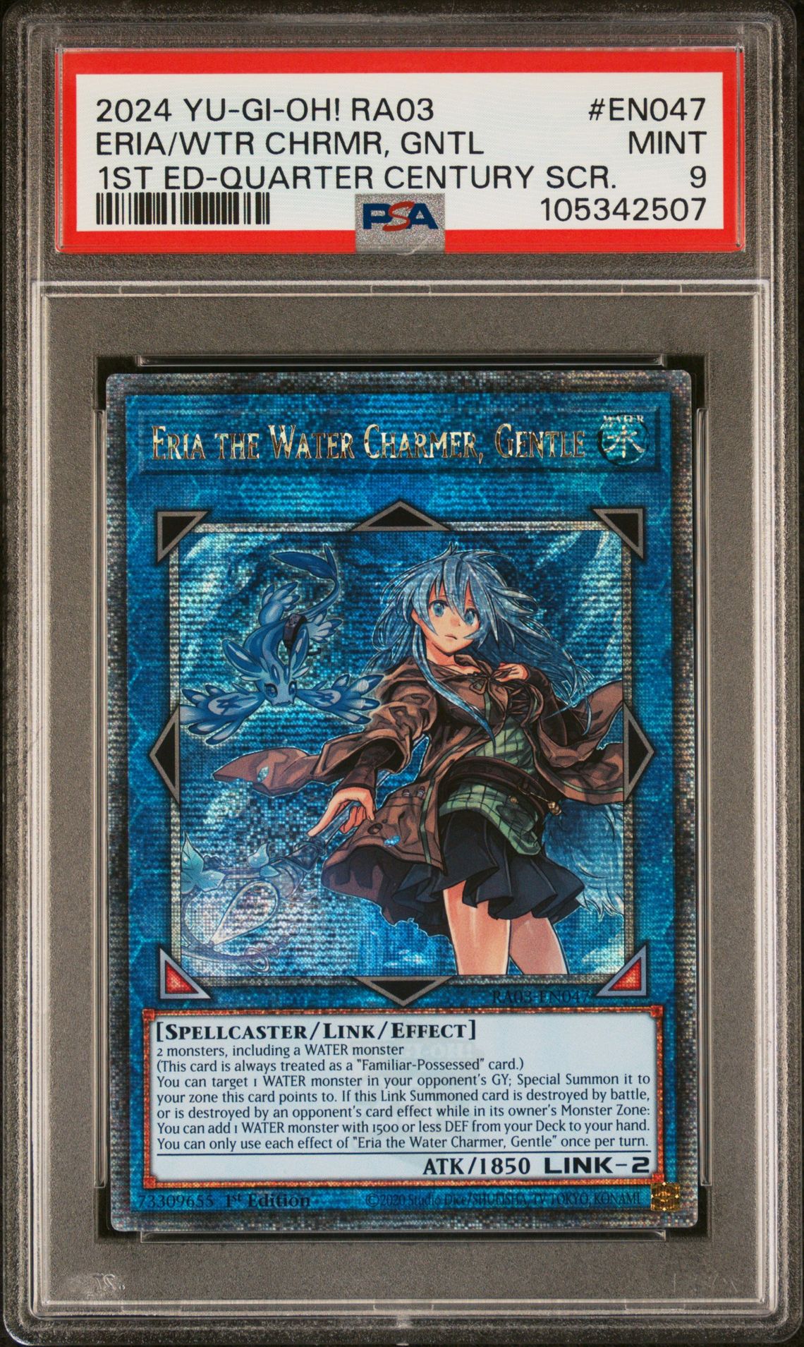 2024 Yu-Gi-Oh! YU-GI-OH! RA03-QUARTER CENTURY BONANZA 1ST ED-QUARTER CENTURY SCR. #EN047 Eria/Wtr Chrmr, Gntl front