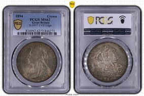 1894 Crown S-3937 LVII Edge MS62