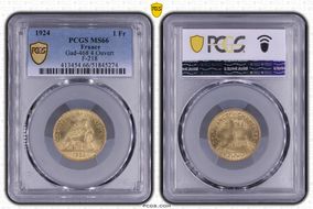 1924 1 Fr Gad-468 4 Ouvert F-218 MS66