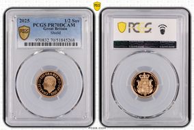 2025 1/2 Sov Shield PR70DCAM