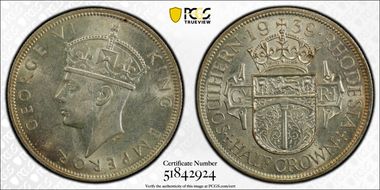 1939 1/2 Cr AU58