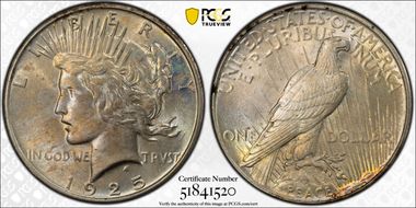 1925 $1 AU58
