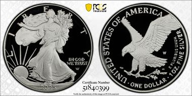 2025-W $1 Silver Eagle First Strike PR69DCAM