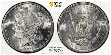 1882-S $1 MS64