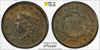 1816 1C N-2 MS63BN