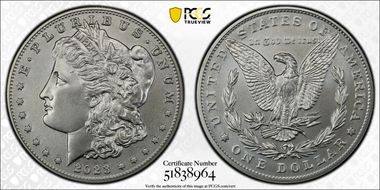2023 $1 Morgan Dollar MS70