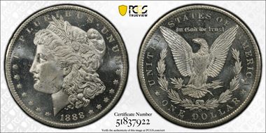1888-O $1 MS65DMPL