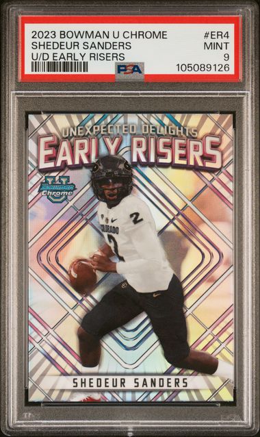 2023 Bowman Chrome #ER4 Sanders front