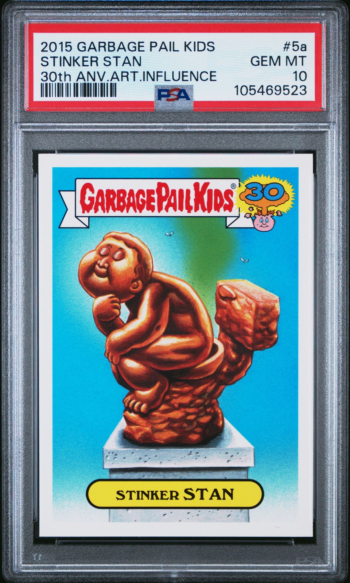2015 Topps Garbage Pail Kids 30TH ANV.ART.INFLUENCE #5A Stinker Stan front