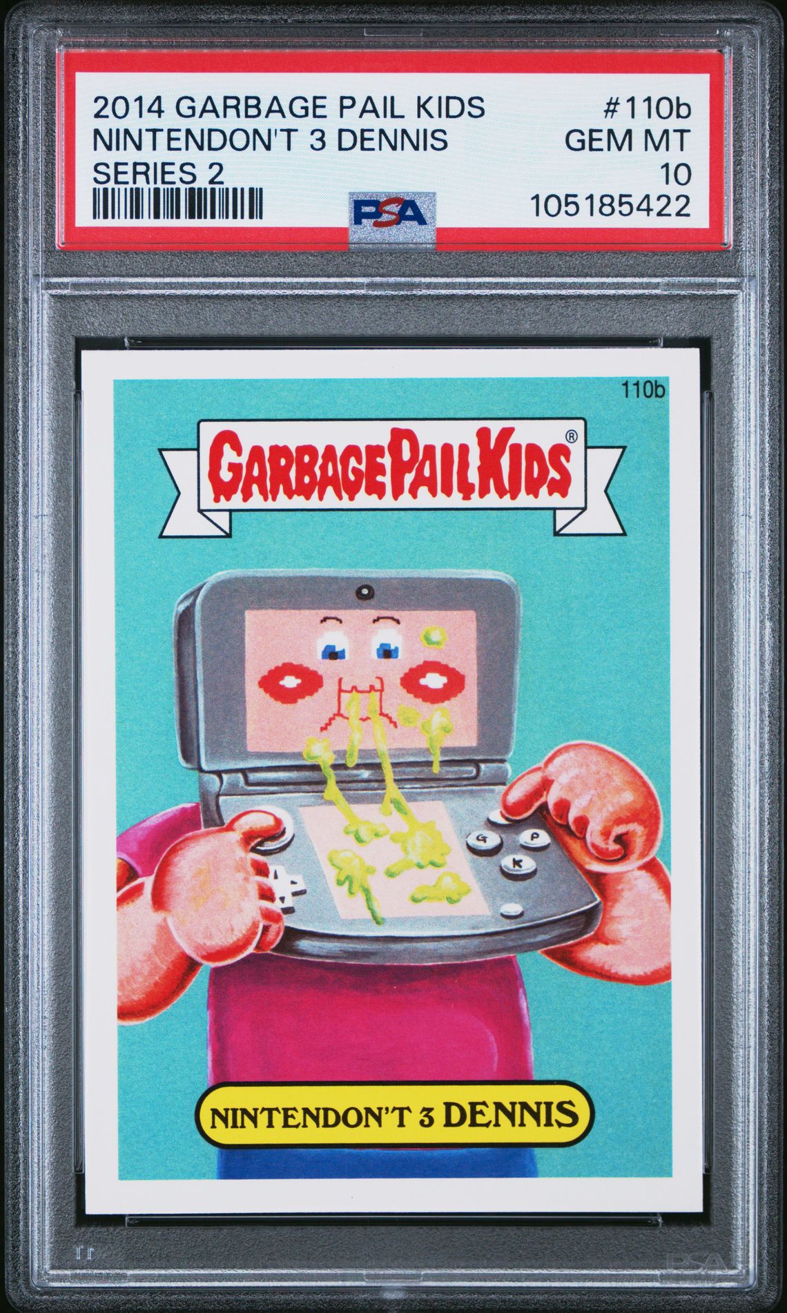 2014 Topps GARBAGE PAIL KIDS SERIES 2 #110B Nintendon'T 3 Dennis front