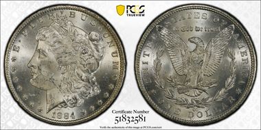 1884-CC $1 MS63