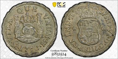 1750-Mo M 1/2 R Calico-83 AU58
