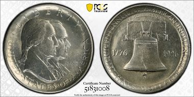 1926 50C Sesquicentennial N1