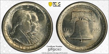 1926 50C Sesquicentennial N1