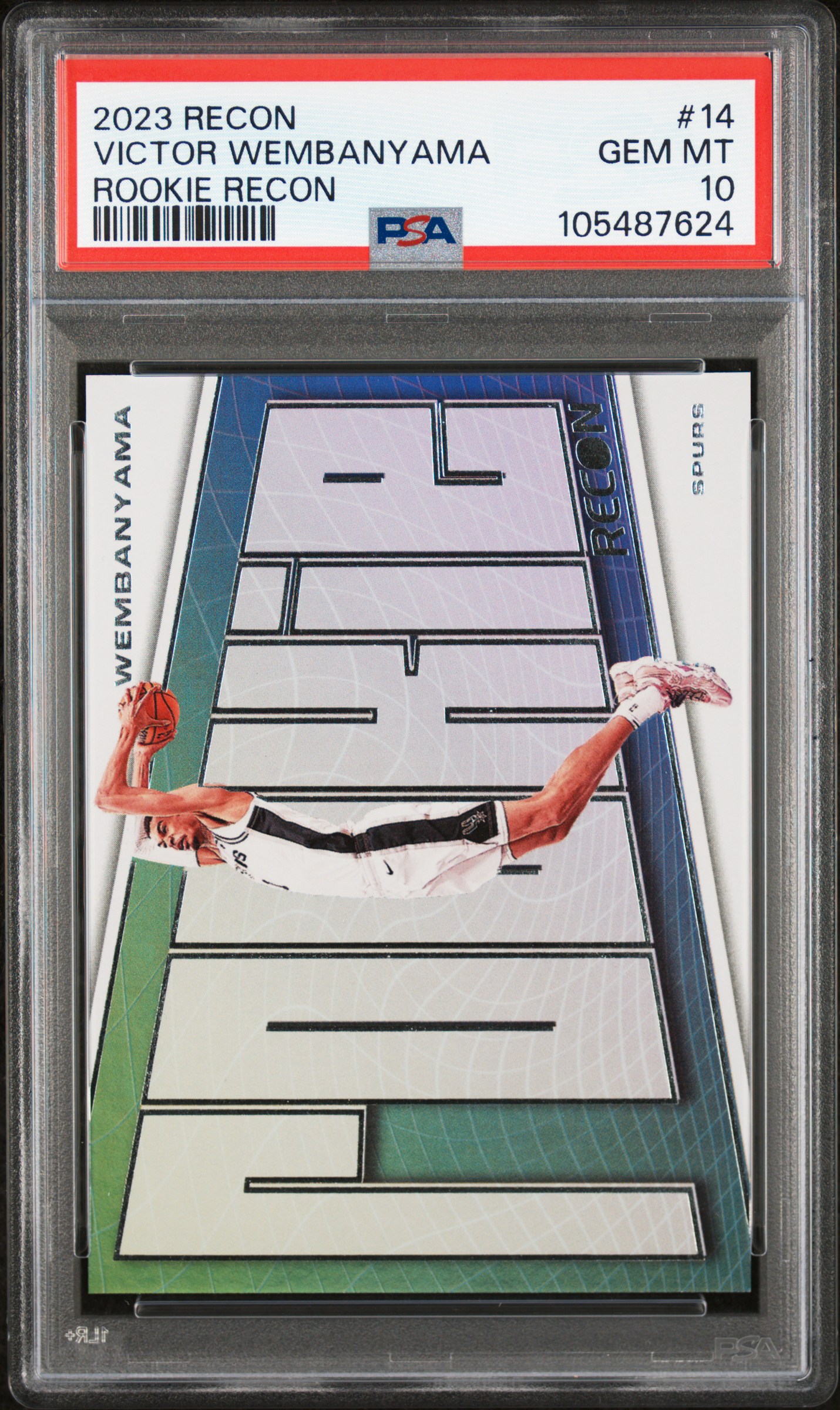 2023 Panini Recon Rookie Recon Victor Wembanyama #14 Gem Mt 10 front