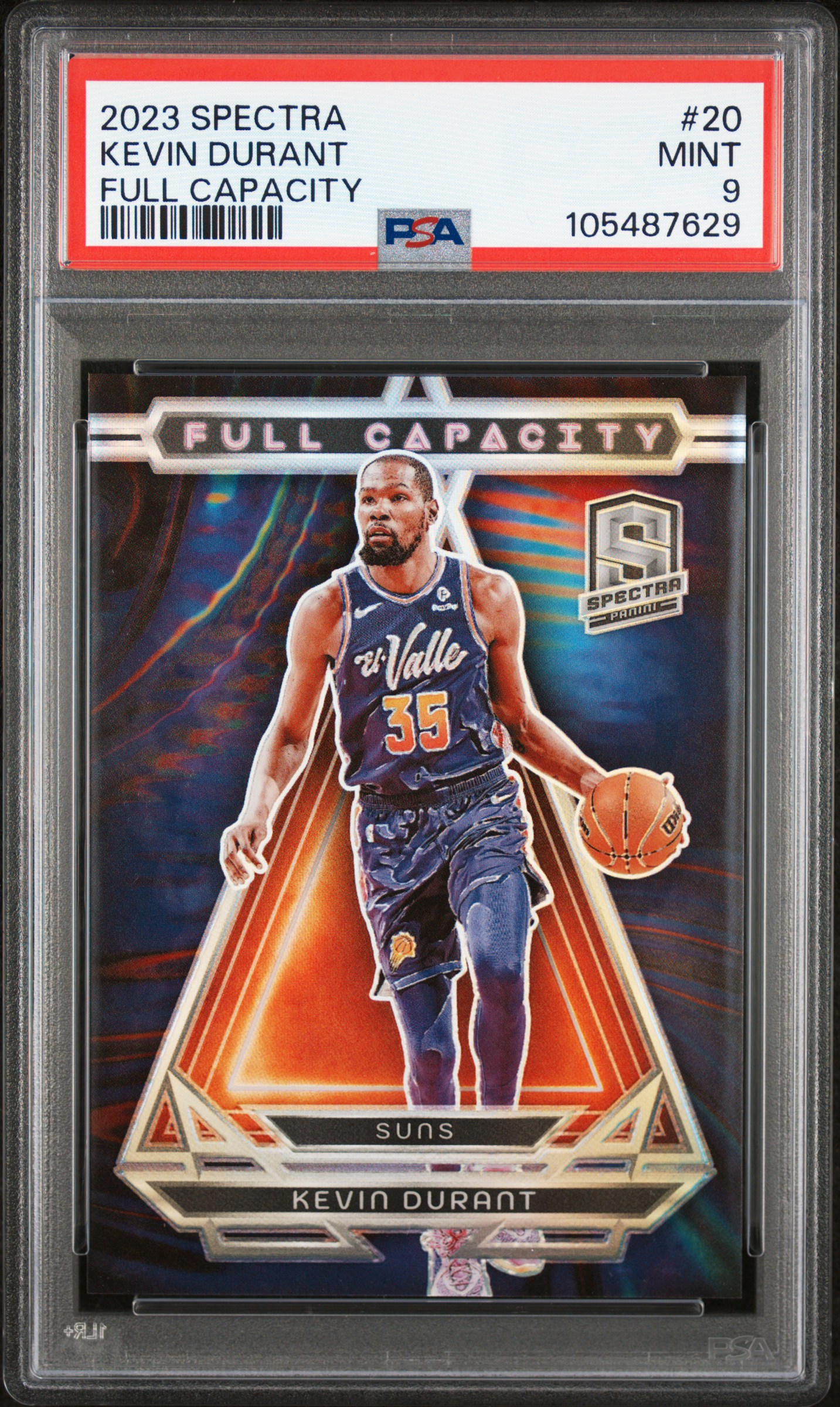2023 Panini Spectra Full Capacity Kevin Durant #20 Mint 9 front