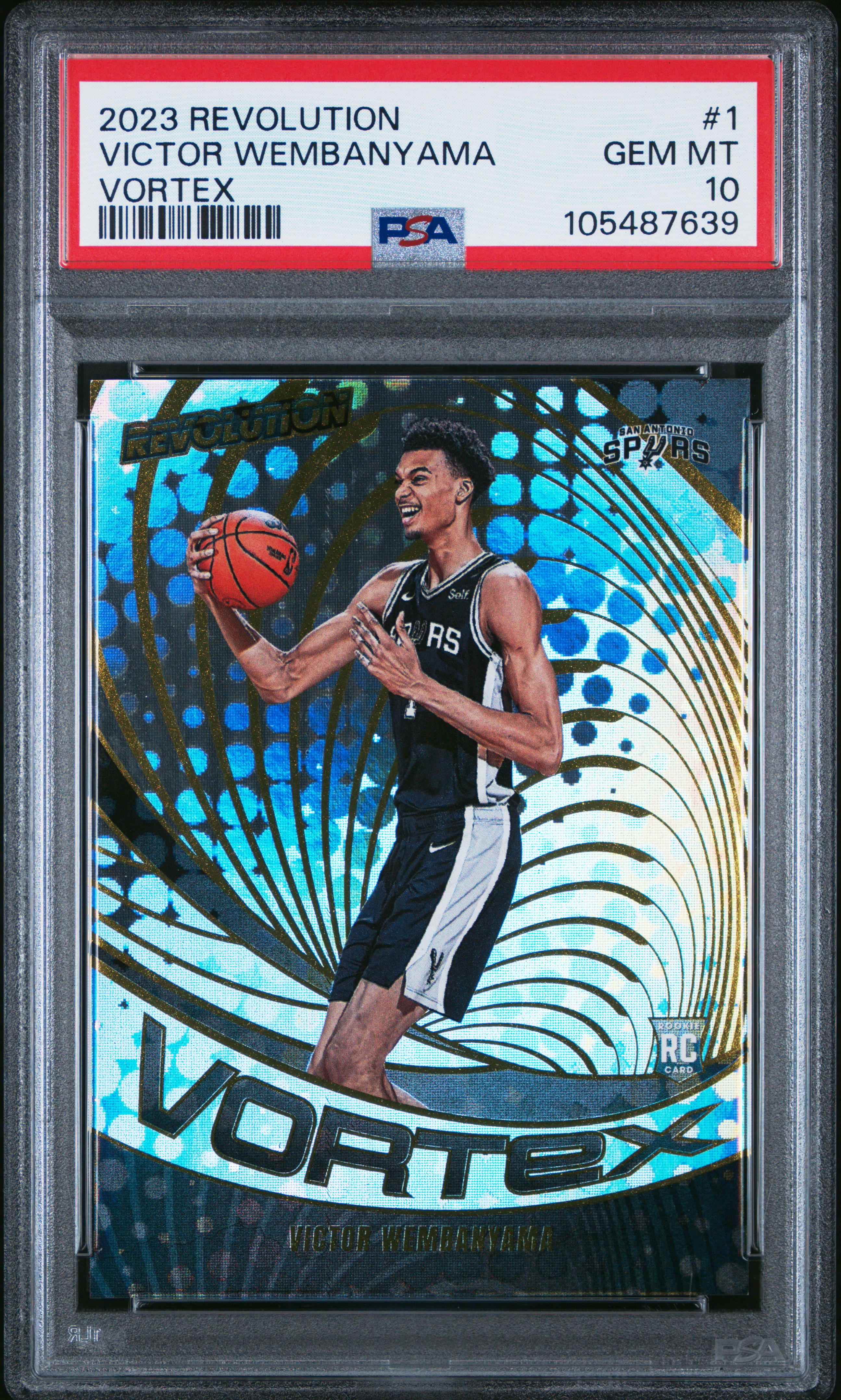 2023 Panini Revolution Vortex Victor Wembanyama #1 Gem Mt 10 front