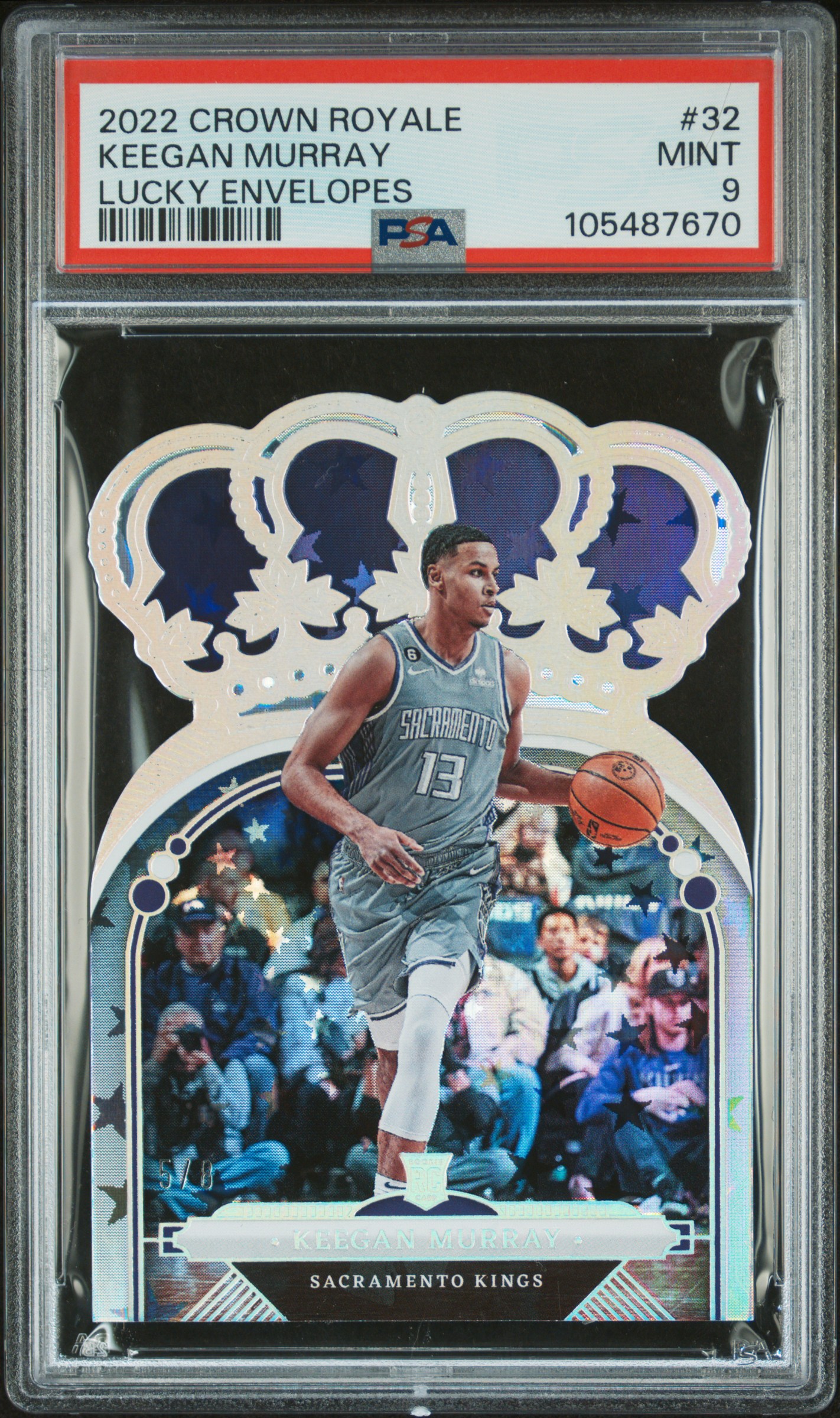 2022 Panini Crown Royale Keegan Murray #32 (Lucky Envelopes) Mint 9 front