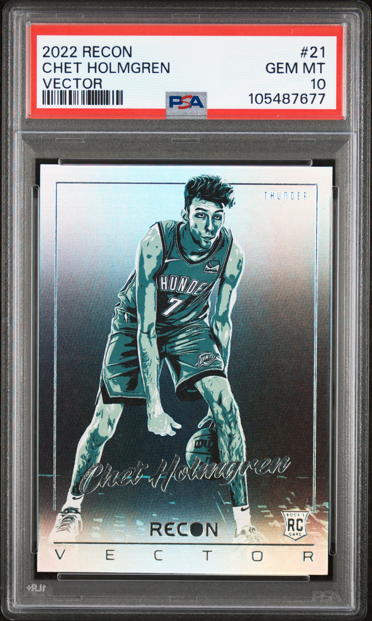 2022 Panini Recon Vector Chet Holmgren #21 (Vector) Gem Mt 10 front