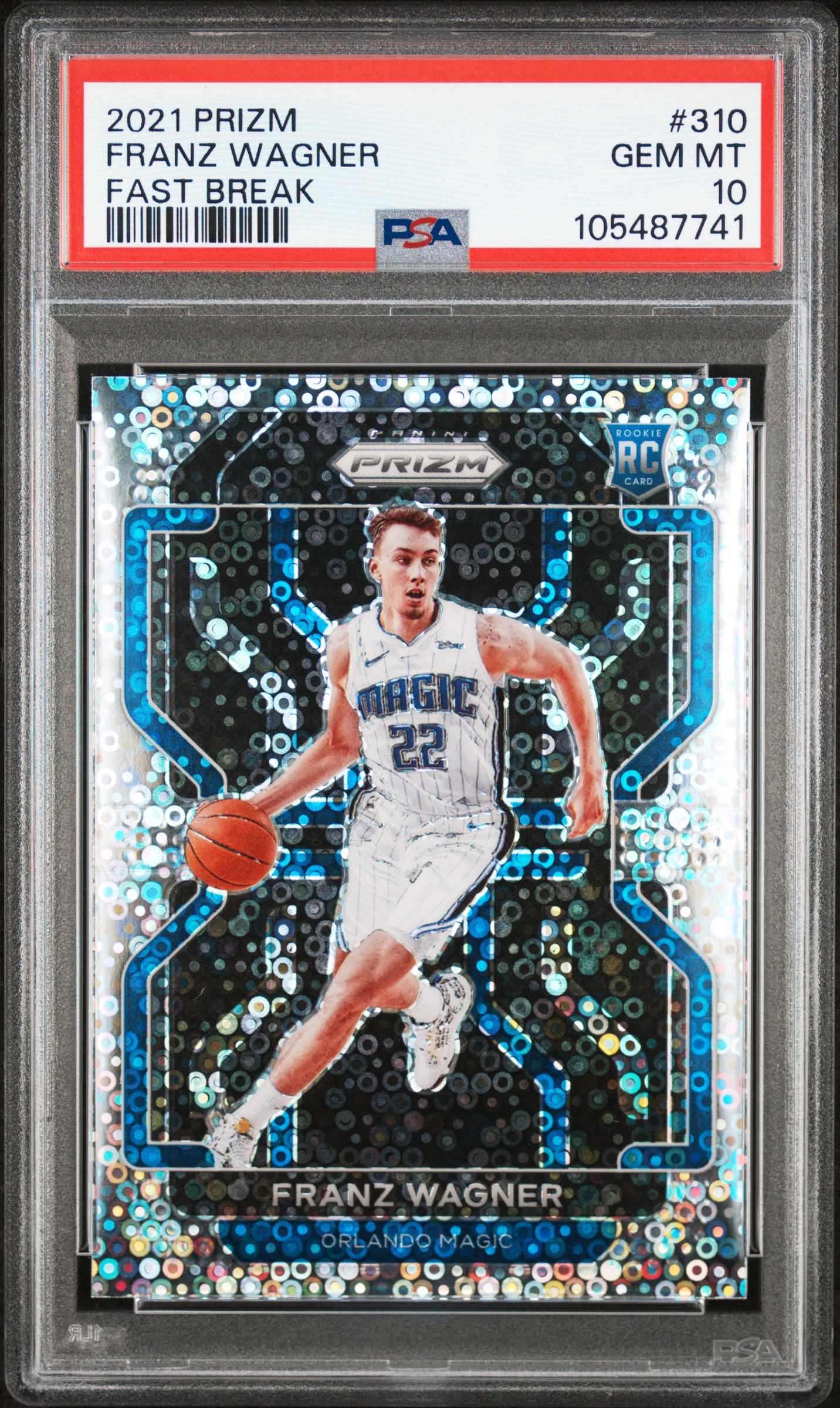 2021 Panini Prizm Franz Wagner #310 (Fast Break) Gem Mt 10 front
