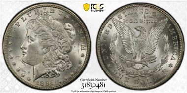 1891-CC $1 MS63
