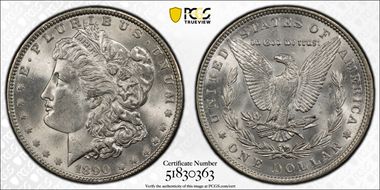 1890 $1 MS65