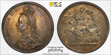 1887 Crown S-3921 MS61