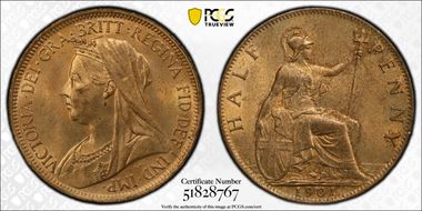 1901 1/2D S-3962 MS65RB