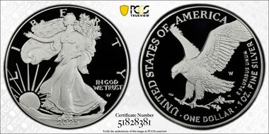 2025-W $1 Silver Eagle PR70DCAM